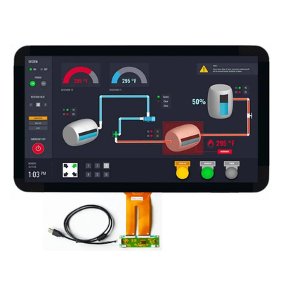 Display LCD TFT de 21,5 pulgadas legible a la luz del sol con pantalla táctil USB, China Display TFT industrial de 21,5 pulgadas