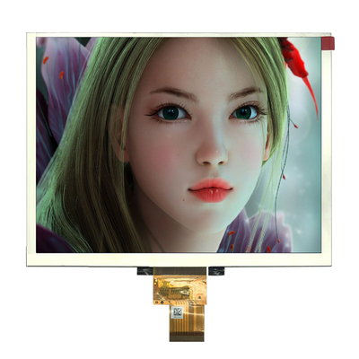Display TFT industrial de 8 pulgadas de revestimiento duro 800x600 puntos 24 bits RGB 50 pines