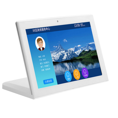 Pantalla táctil Android de 10,1 pulgadas en forma de L profesional con RJ45 POE y HDMI para aplicaciones comerciales