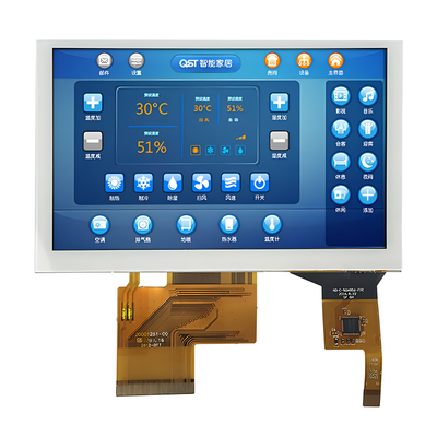 Pantalla LCD TFT RGB de 800x480 de 5 pulgadas, PCAP con capacidad táctil de 5 pulgadas