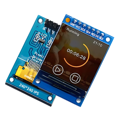 1.3" SPI TFT LCD Modulo de pantalla de pantalla ST7789 240x240 3.3V 65K a todo color 51 STM32 para Arduino