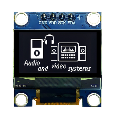 0.96 pulgadas de panel de pantalla OLED Modulo 12864 128X64 IIC I2C controlador 4 pines para Raspberry Pi Arduino