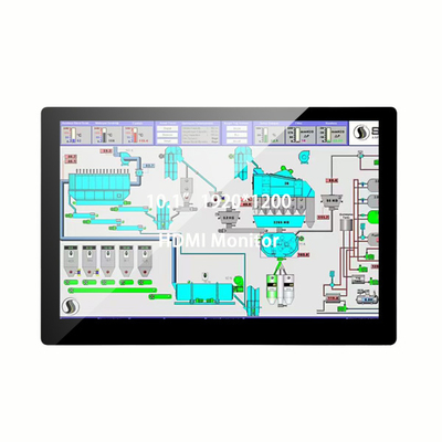 10.1 pulgadas 1920×1200 HD Monitor táctil. 10 puntos táctiles, carcasa de plástico y interfaz múltiple (DC12V/VGA/HDMI/AV/USB/BNC)