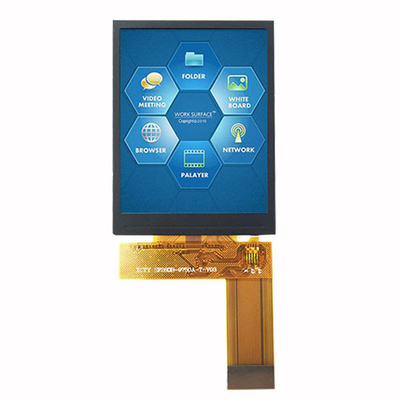 TFT LCD 2,8" avanza lentamente todo el tipo Tft Lcd del ángulo de visión 240x320 IPS con el interfaz de MCU/SPI/RGB