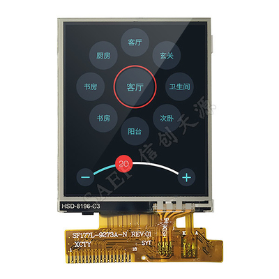 1.77 " Pantalla táctil LCD 128x160 Panel TN para dispositivos inteligentes Pantalla frontal