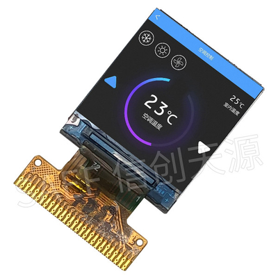 Interfaz de la exhibición 128x128 IPS MCU del LCD del cuadrado de 0,85 pulgadas con la retroiluminación LED blanca