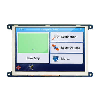 La interfaz en serie de SPI la exhibición 800x480 de TFT LCD de 5 pulgadas puntea el grado automotriz del IPS