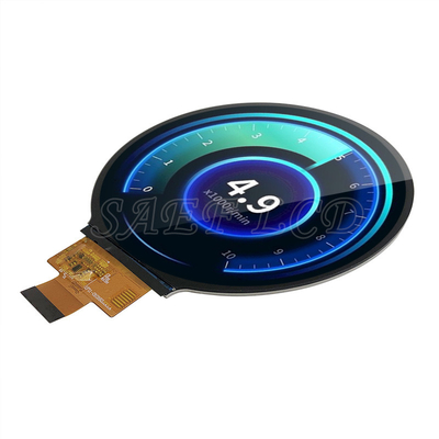 4 pulgadas de LCD TFT redondo, LCD circular de grado automotriz con interfaz MIPI, brillo de 500-1000 nits para el salpicadero del automóvil