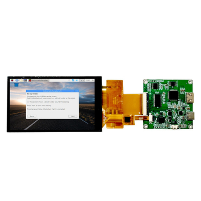 Ángulo de visión completo capacitivo de la pulgada 800x480 de la exhibición 4,3 de la frambuesa pi 4 Dsi del tacto HDMI