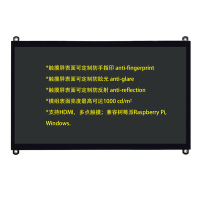 10.1" 1024x600 IPS PCAP con pantalla táctil capacitiva TFT LCD soporte de conector HDMI