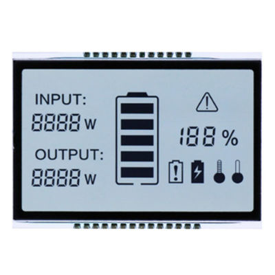 Display LCD de segmento del medidor de energía eléctrica