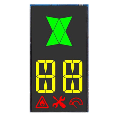 Display LCD de 7 segmentos personalizado Máquina de desinfección de aniones de ozono, controlador de aire fresco, LCD de fondo negro VA