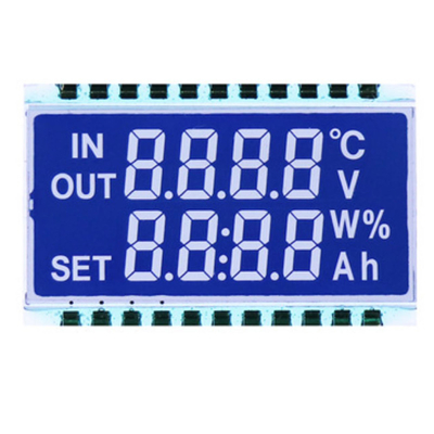 Pantalla LCD de segmento Redonda Taza de agua octogonal VA Pantalla LCD de siete segmentos para temperatura y humedad