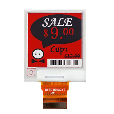 Módulo de papel electrónico pantalla digital 1.54&quot; 3 colores EPD 24 pines ESL E-Ink 200*200 puntos Interfaz SPI Óptica Todos los ángulos de visión