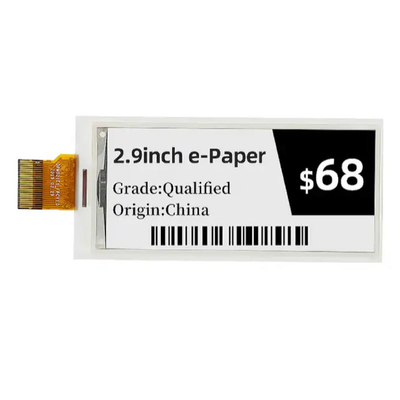 Refrescar rápidamente Eink 2.9 pulgadas 296x128 Resolución Negro Blanco Rojo E-Ink Epaper Modulo de visualización