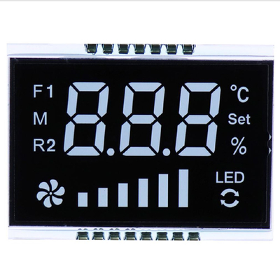 Panel LCD TN personalizado, LCD del medidor con voltaje, corriente, temperatura, caracteres/segmentos de potencia