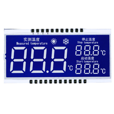 Display de panel LCD de pin metal TN HTN STN FSTN Tipo de pantalla digital de segmento