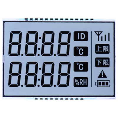Display de panel LCD de pin metal TN HTN STN FSTN Tipo de pantalla digital de segmento