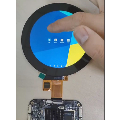 3.4 pulgadas LCD redondo personalizado Android RK3566 pantalla de medios de publicidad con con PCAP Touch