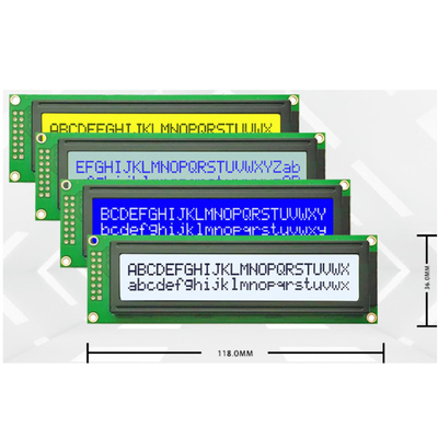 24 caracteres 2 líneas 24x2 Modulo LCM de caracteres 5V FSTN Modo azul/gris AIP31066 O IC de controlador equivalente