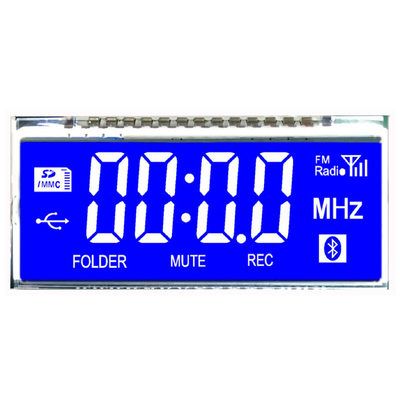 Display de panel LCD de pin metal TN HTN STN FSTN Tipo de pantalla digital de segmento