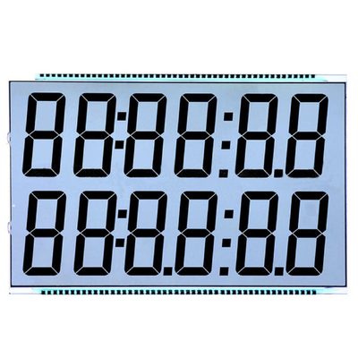 Display de panel LCD de pin metal TN HTN STN FSTN Tipo de pantalla digital de segmento