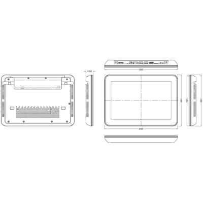 10.1 Pantalla IPS 1280*800 lámpara de color Máquina Android todo en uno