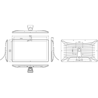 Instalado en la pared 21.5 pulgadas All-in-One Tablet Pc 1920*1080 Ips Full Hd Touch Wifi Sistema Android