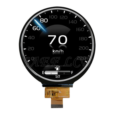 Grado automotriz 4 pulgadas 720 X 720 puntos Ronda pantalla TFT LCD Interfaz MIPI 1000nits