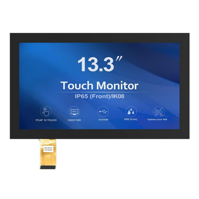 Pantalla IPS TFT LCD con pantalla táctil capacitiva de 13,3 pulgadas