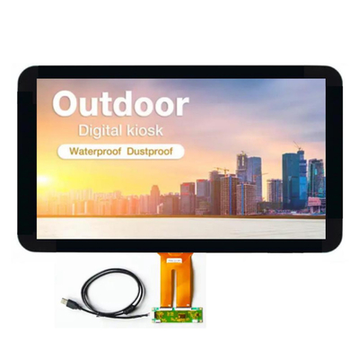 Alta luminosidad 1000Nits 21,5 pulgadas IPS TFT LCD Display Resolución FHD con interfaz LVDS
