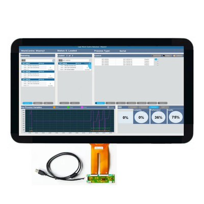 PCAP TFT Display 21.5 pulgadas FHD 1920*1080 Resolución, LVDS 21.5 pulgadas TFT LCD Display con controlador de luz de fondo LED incorporado