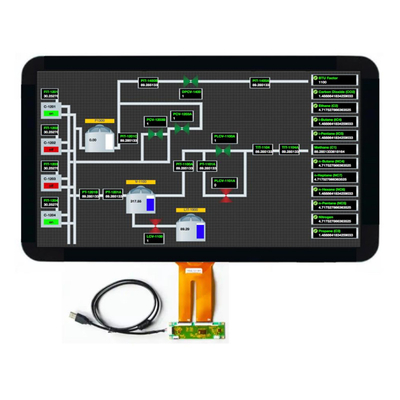 Alta luminosidad 1000Nits 21,5 pulgadas IPS TFT LCD Display Resolución FHD con interfaz LVDS