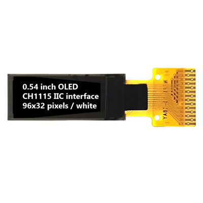0.54 pulgadas I2C OLED Displays 96x32 píxeles 60cd/M2 Todos los ángulos de visión