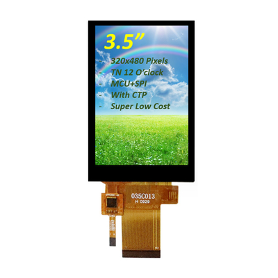 3Pantalla LCD TFT de 0,5 pulgadas con interfaz ILI9488 MCU, Pantalla LCD TFT de 3,5 pulgadas con panel táctil capacitivo