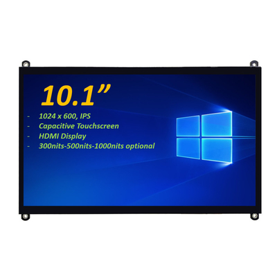 10.1" 1024x600 IPS PCAP con pantalla táctil capacitiva TFT LCD soporte de conector HDMI
