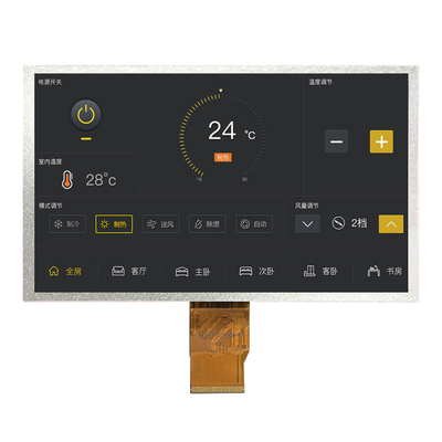 7 pulgadas 40 pin LVDS TFT pantalla LCD CTP Opcional 1024x600 pantalla de píxeles