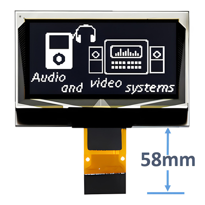 1Modulo de pantalla OLED de.3 pulgadas 128x64 16 pin con conexión ZIF CH1116 controlador