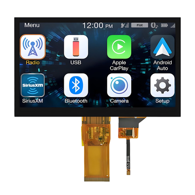 7" interfaz completo del RGB del ángulo de visión del tacto 1024x600 de la pulgada IPS TFT LCD