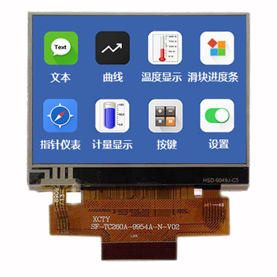 Pantalla táctil TFT LCD de 2,6 pulgadas de suministro de fábrica 480x320 puntos MCU Interface Display