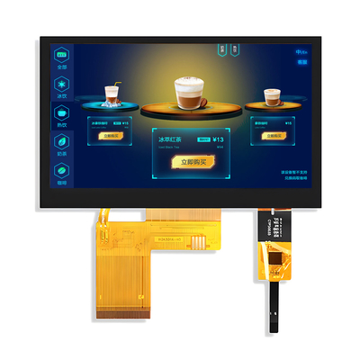 4.3 pulgadas 800x480 puntos PCAP TFT pantalla capacitiva con pantalla táctil Interfaz RGB