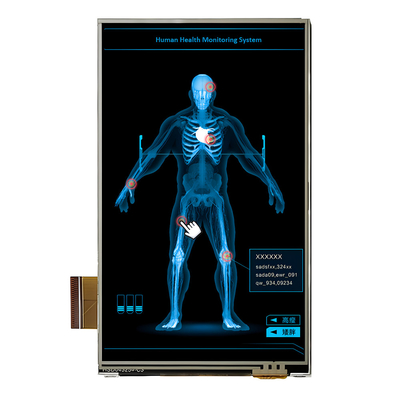 Precio de fábrica 4,3 pulgadas RGB TFT Display 480x800 píxeles LCD vertical con pantalla táctil resistiva