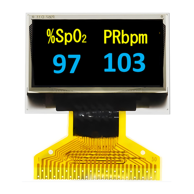 Interfaz SPI de pantalla OLED fina de 0,96 pulgadas de color doble amarillo + azul