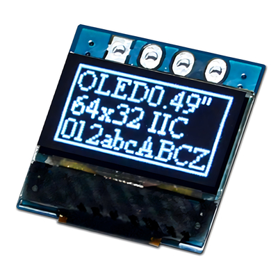 0Display gráfico OLED de 49 pulgadas con 4 pines de cabecera SSD1315 soporte de interfaz I2C