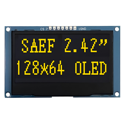 2.42 pulgadas 7 pin SPI Interfaz placa de control OLED SSD1309/SPD0301 controlador de circuito