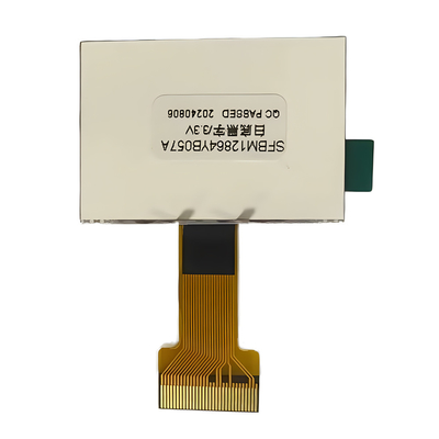 128X64 píxeles COG LCD FSTN positivo 3.3v con unidad de luz de fondo blanca