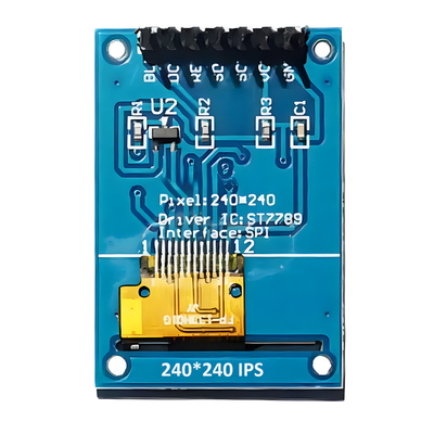 Interfaz de serie SPI de 1,3 pulgadas IPS TFT LCD 240x240 Dot con 7 pines de cabecera PCB