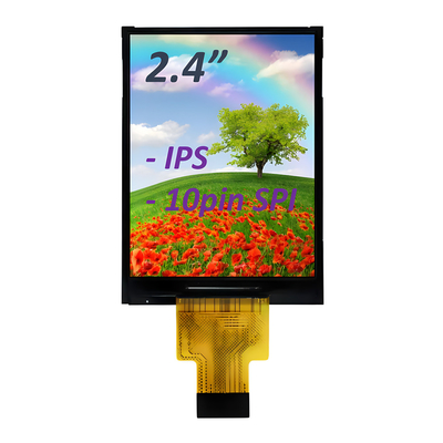 Garantía de bajo precio Interfaz IPS TFT LCD de 2.4 pulgadas con 10 pines