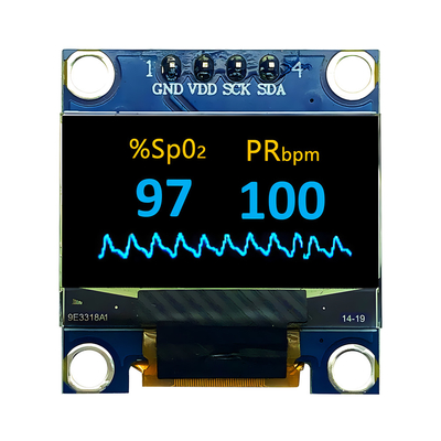 0.96 pulgadas de panel de pantalla OLED Modulo 12864 128X64 IIC I2C controlador 4 pines para Raspberry Pi Arduino