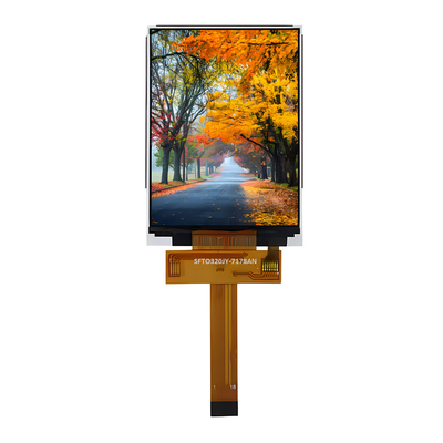 3.2 pulgadas SPI TFT LCD Display 240*320 píxeles ZIF FPC 18 pin ST7789V/ILI9341 IC del conductor